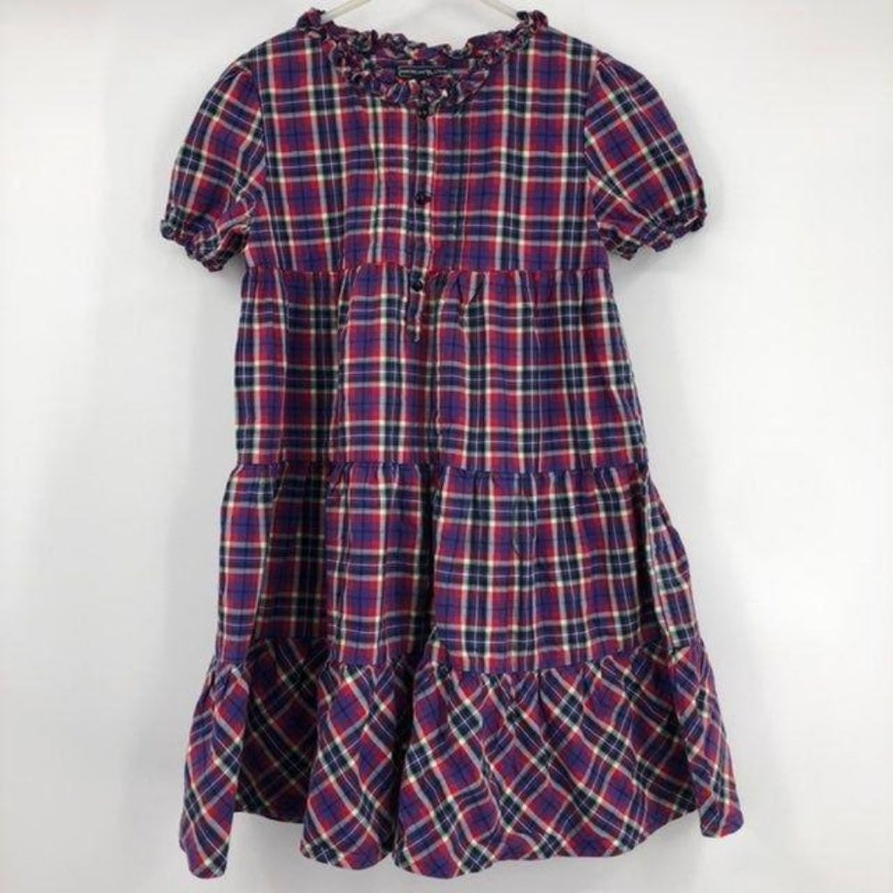 American Living Dress Girls 6X Used Plaid